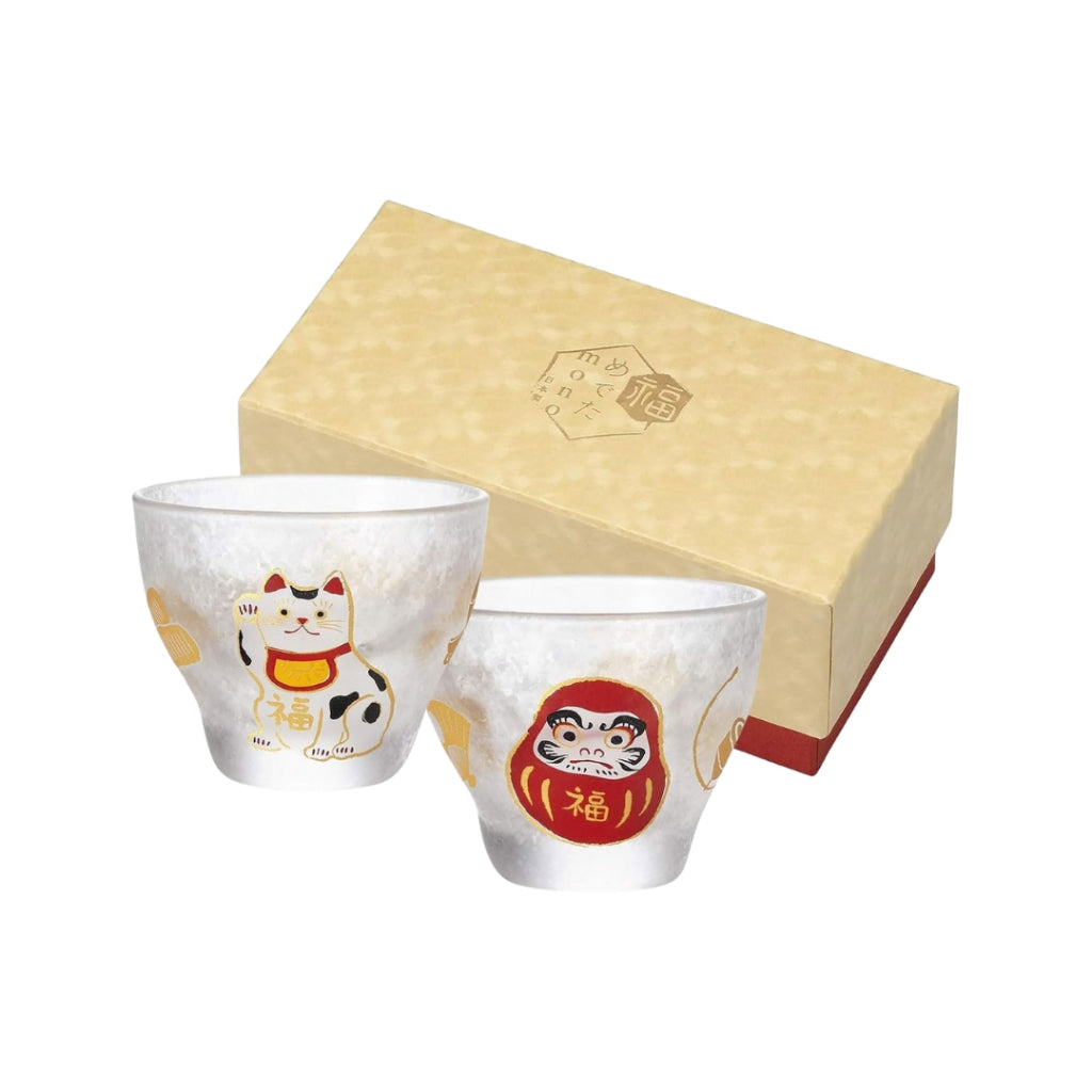 ADERIA Celebratory Sake Cups Collection - 90ml Japanese Made Gifts in Decorative Boxes