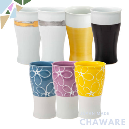 Hasami Ware Shoho Kiln 400ml Multi-Color Shouchu Cup, Beer Cup, Free Cup