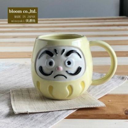 Lucky Daruma Mug Mino Ware Made in Japan 290ml Tea Cup