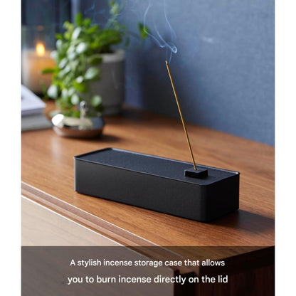 Yamazaki Tower Incense Holder and Storage Case (White & Black)