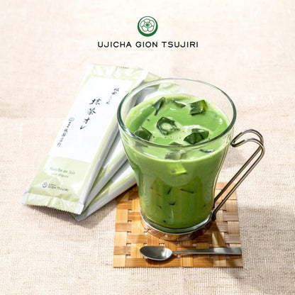 Gion Tsujiri Matcha and Hojicha Stick Powdered Tea Gift Set (Matcha 30g x 7 packs & Hojicha 20g x 10 packs) Kyoto Uji