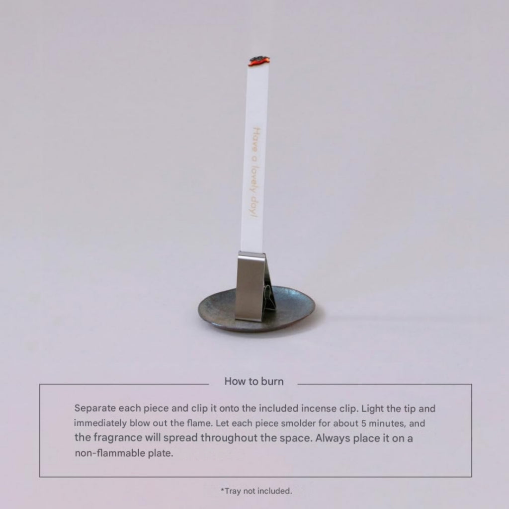 [made in Japan] WASHI INCENSE Variety Set - Aromatic Paper Incense with Clips (30 Sheets Each)