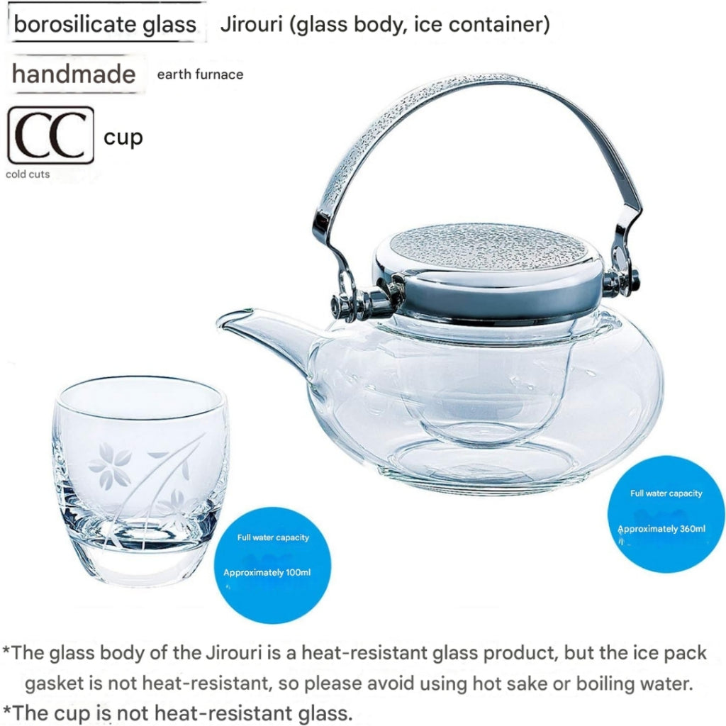 【made in japan】
Toyo Sasaki Glass Sake Cups, Jiroli Approx. 360ml, 100ml Sake Glass Collection, Made in Japan, G604-M74, Set of 3, Clear