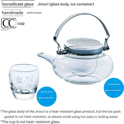 【made in japan】
Toyo Sasaki Glass Sake Cups, Jiroli Approx. 360ml, 100ml Sake Glass Collection, Made in Japan, G604-M74, Set of 3, Clear