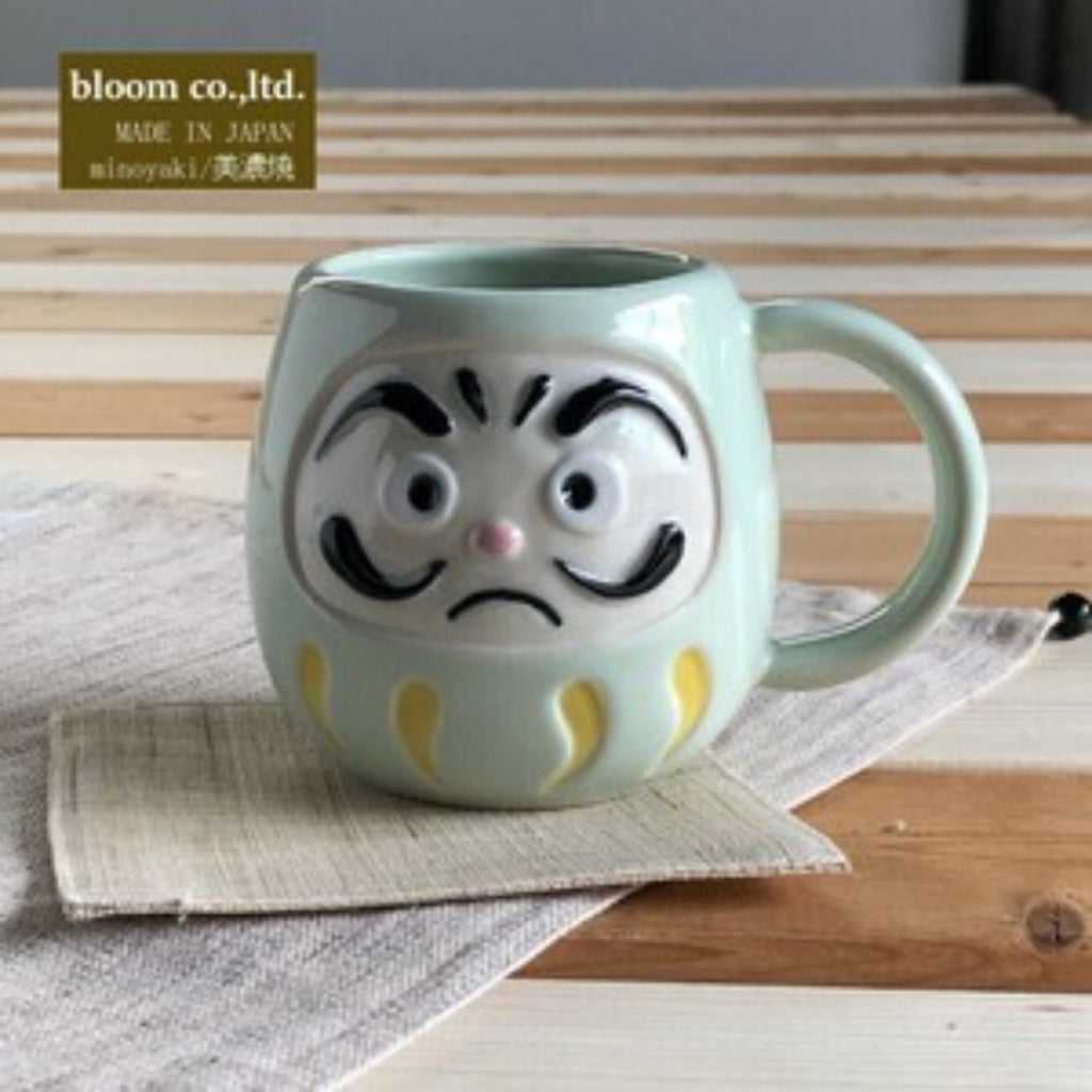 Lucky Daruma Mug Mino Ware Made in Japan 290ml Tea Cup