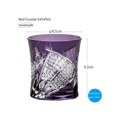 Toyosasaki Glass Yachiyo Kiriko Tumbler Fan Pattern 280ml Made in Japan Comes in a Wooden Box Rock Glass Shochu Glass Whiskey Glass Glass Cup Gift Present Offering Respect for the Aged Day Father's Day Mother's Day Birthday LS19590SP-C682