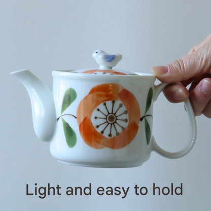 Lightweight Japanese Teapot with Strainer - Hasami Ware Collection