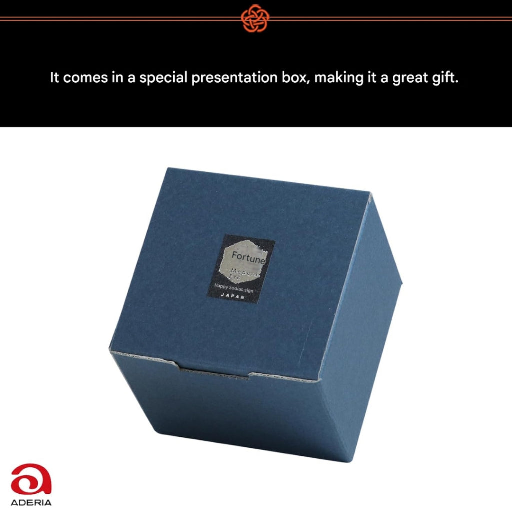 ADERIA Celebratory Zodiac Sake Cup - 90ml [Ochoko/Sake Glass] Made in Japan, Gift Boxed for Birthdays and Special Presents
