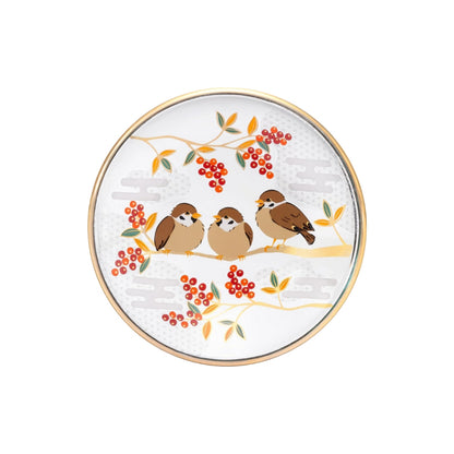 "ADERIA Premium Japanese Heritage Gift Set: Artistic Traditional Motif Mini Plates for Elegant Dining and Gifting"