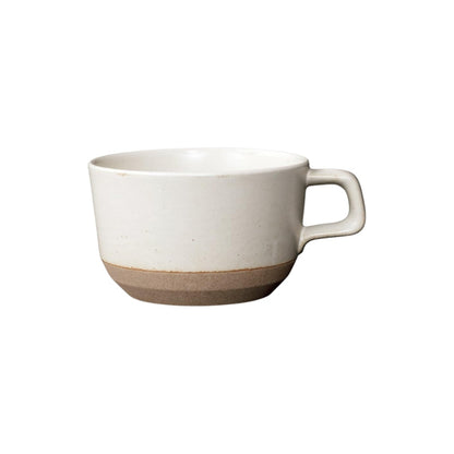 KINTO CLK-151 Wide Mug 400ml White, Microwave and Dishwasher Safe, 29525
