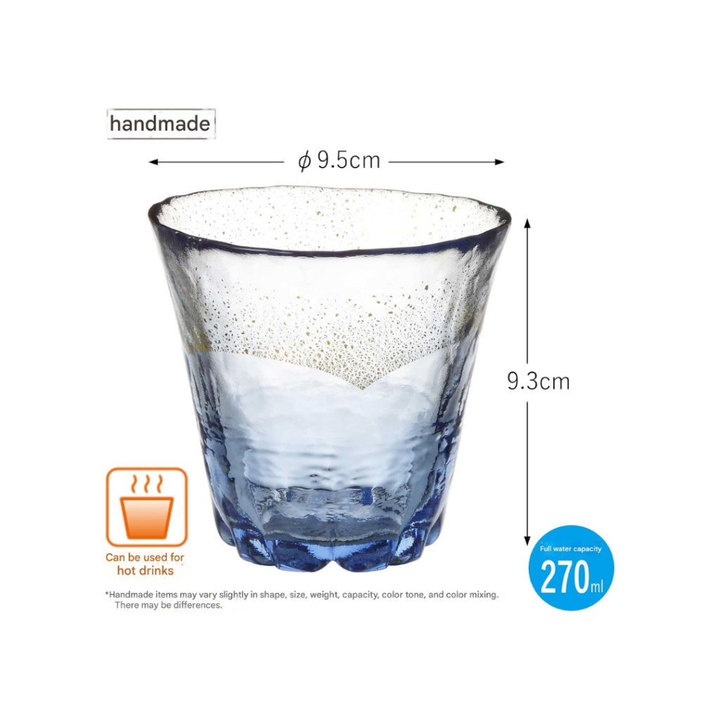 【made in japan】
Toyo Sasaki Glass Wa Glass On Fuji Cherry Blossom Hot Water Soju Glass with Gold Leaf, 270ml, Made in Japan, Shochu Glass, Glass Cup, Beer Glass, Highball Glass, Gift, Present, Suitable for Special Occasions such as Respect for the Aged Da