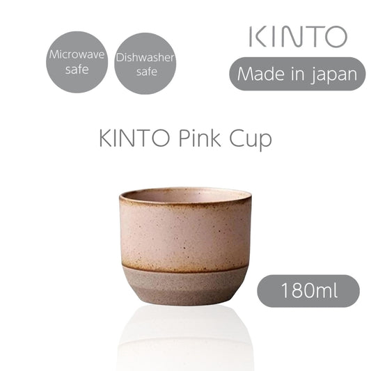 KINTO CLK-151 Cup 180ml Pink, Microwave and Dishwasher Safe, 21894