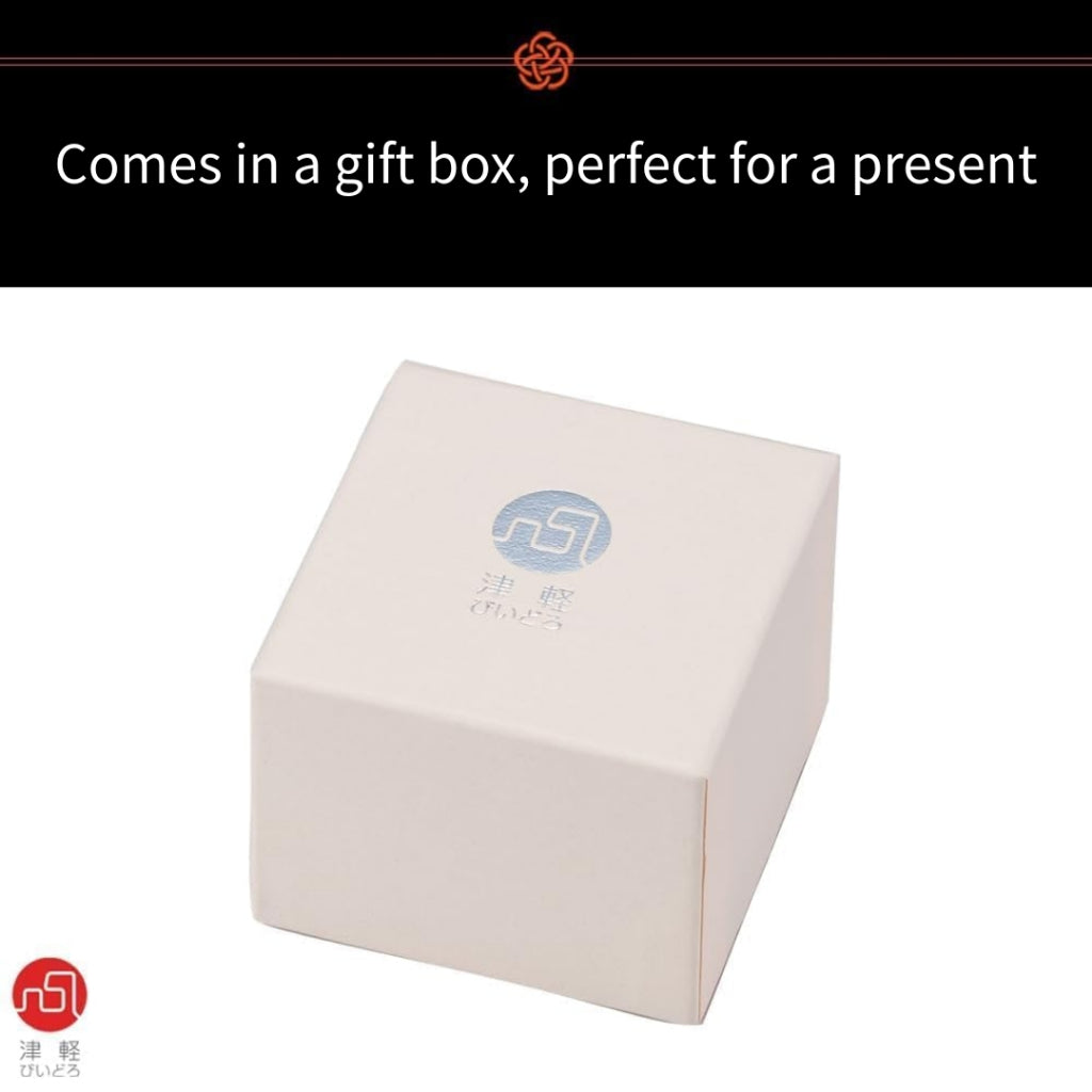 ADERIA Tsugaru Vidro Sake Cup & Tokkuri Set, Iwakiyoshi, Blue, Made in Japan, Gift Boxed, Guynomi