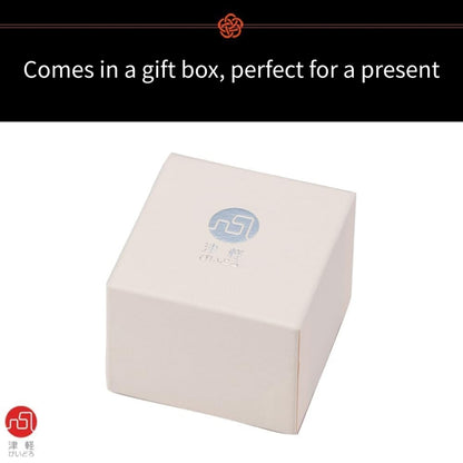ADERIA Tsugaru Vidro Sake Cup & Tokkuri Set, Iwakiyoshi, Blue, Made in Japan, Gift Boxed, Guynomi
