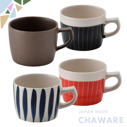 Hasami Porcelain Mug - 225ml, Microwave & Dishwasher Safe, Assorted Designs, Made in Japan