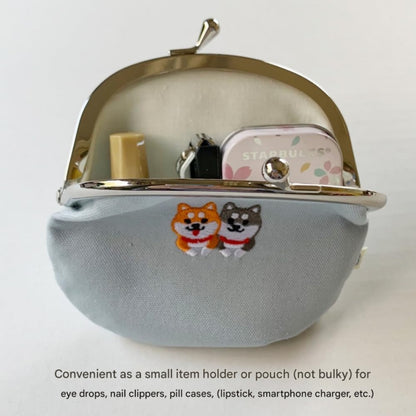Kyoyu Made in Japan Embroidered Fabric Coin Purse - 12×11.5cm (3.3寸) - Available in Various Designs
