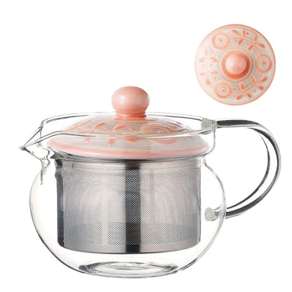 Hasami Porcelain Glass Pot with Super Stainless Steel Infuser - 375ml Capacity