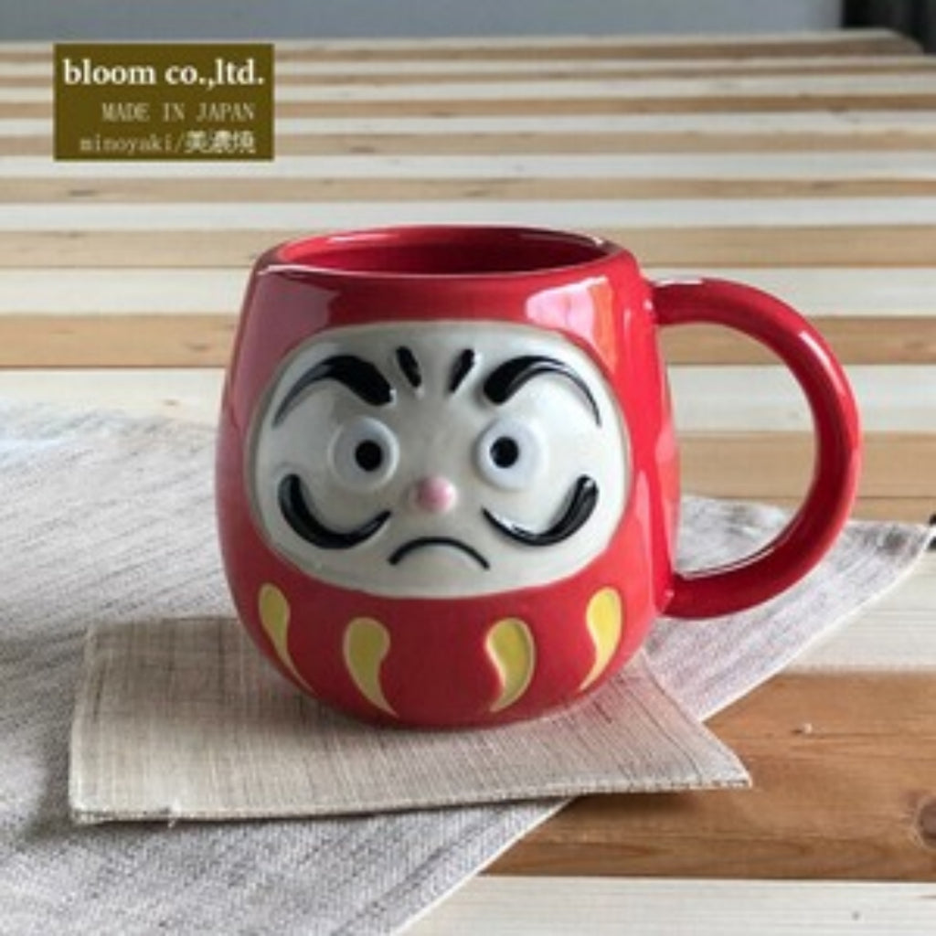 Lucky Daruma Mug Mino Ware Made in Japan 290ml Tea Cup