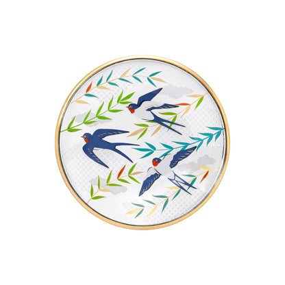 "ADERIA Premium Japanese Heritage Gift Set: Artistic Traditional Motif Mini Plates for Elegant Dining and Gifting"