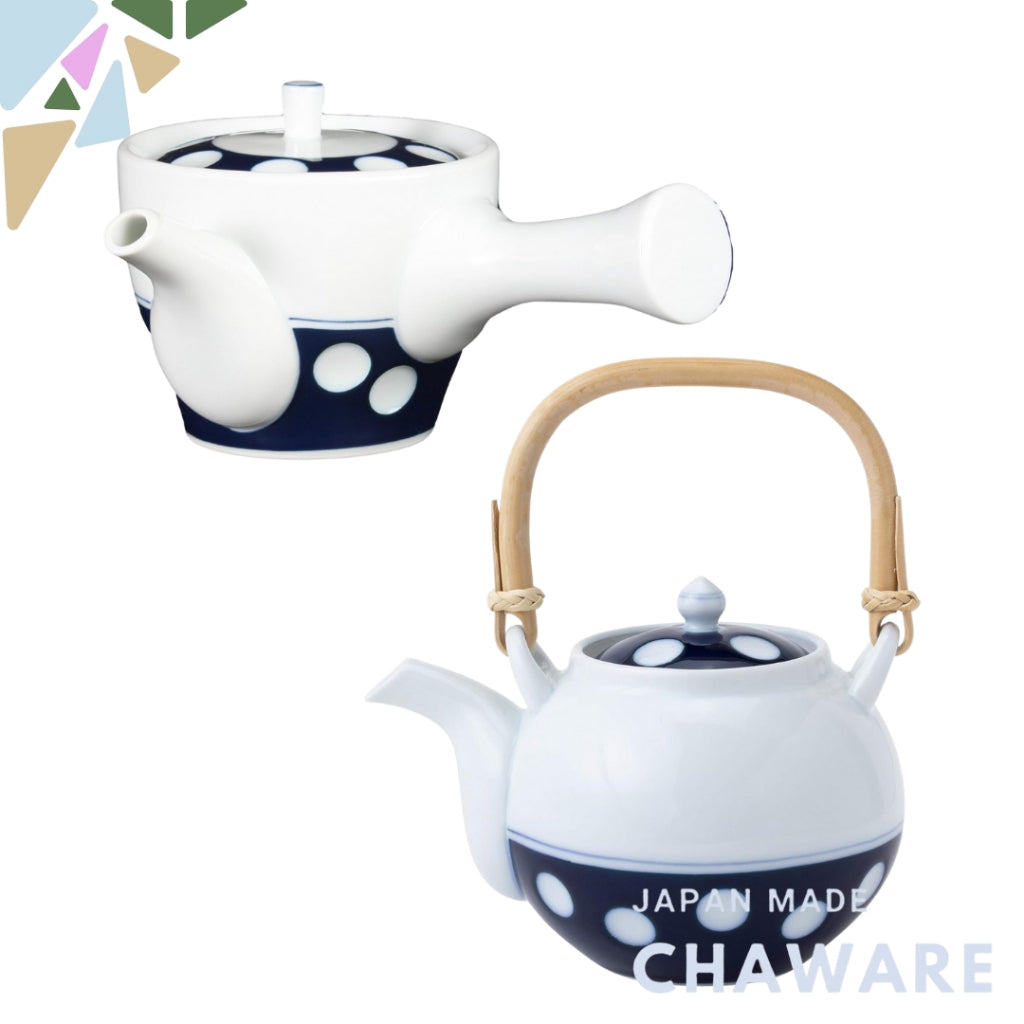 Polka Dot Pattern Medium Teapot - Hasami and Arita Ware Collection
