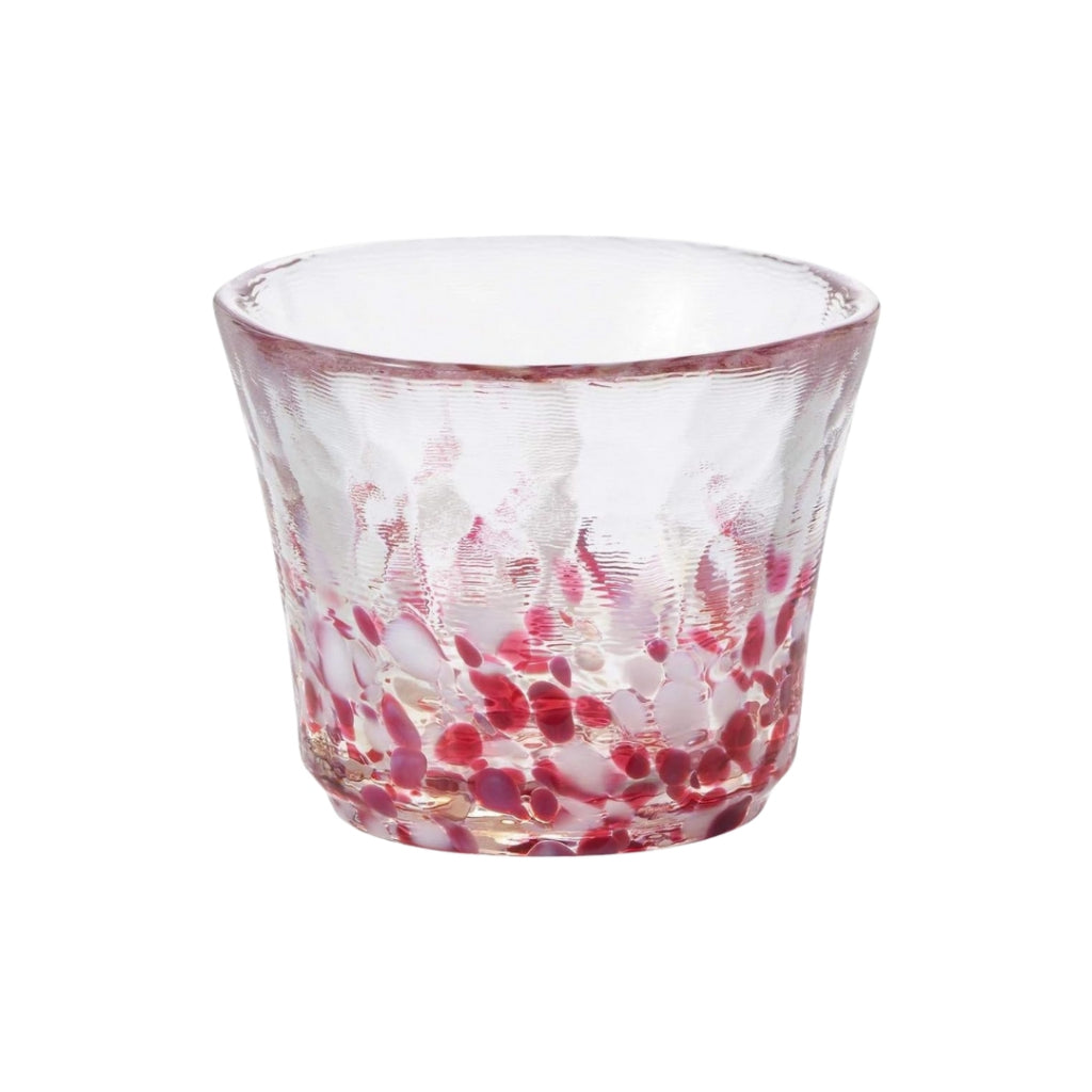 ADERIA Tsugaru Vidro Sake Cup Spring Droplets 75ml Made in Japan Gift Box Included Ochoko GuinomI Japanese Sake Glass Glassware for Chilled Sake Elegant Gift for Women Mother's Day Father's Day Couples Men Housewarming Wedding Visiting Gifts Small Retirem