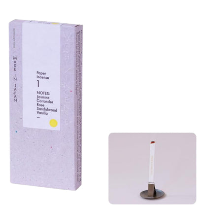 [made in Japan] WASHI INCENSE Variety Set - Aromatic Paper Incense with Clips (30 Sheets Each)