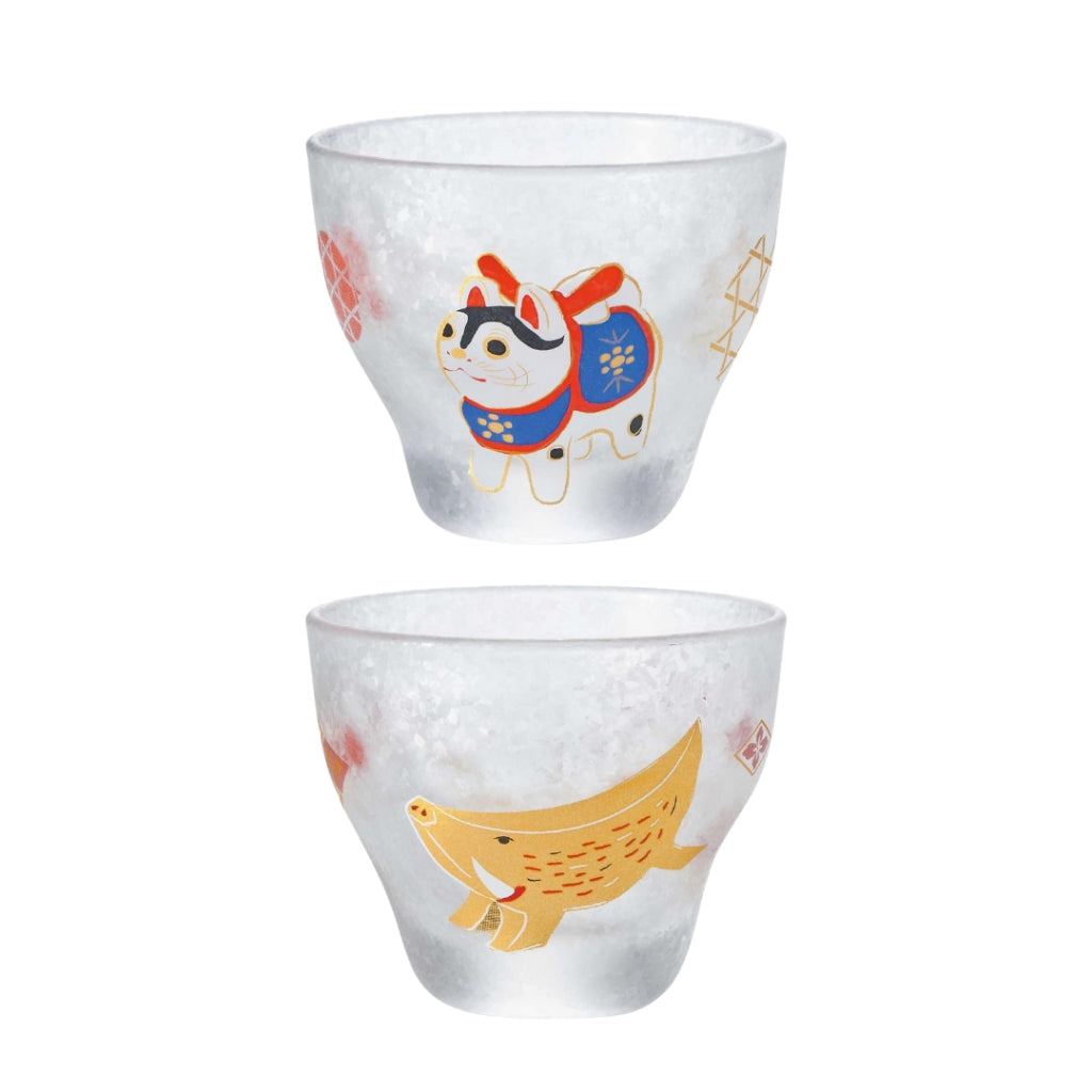 ADERIA Celebratory Zodiac Sake Cup - 90ml [Ochoko/Sake Glass] Made in Japan, Gift Boxed for Birthdays and Special Presents