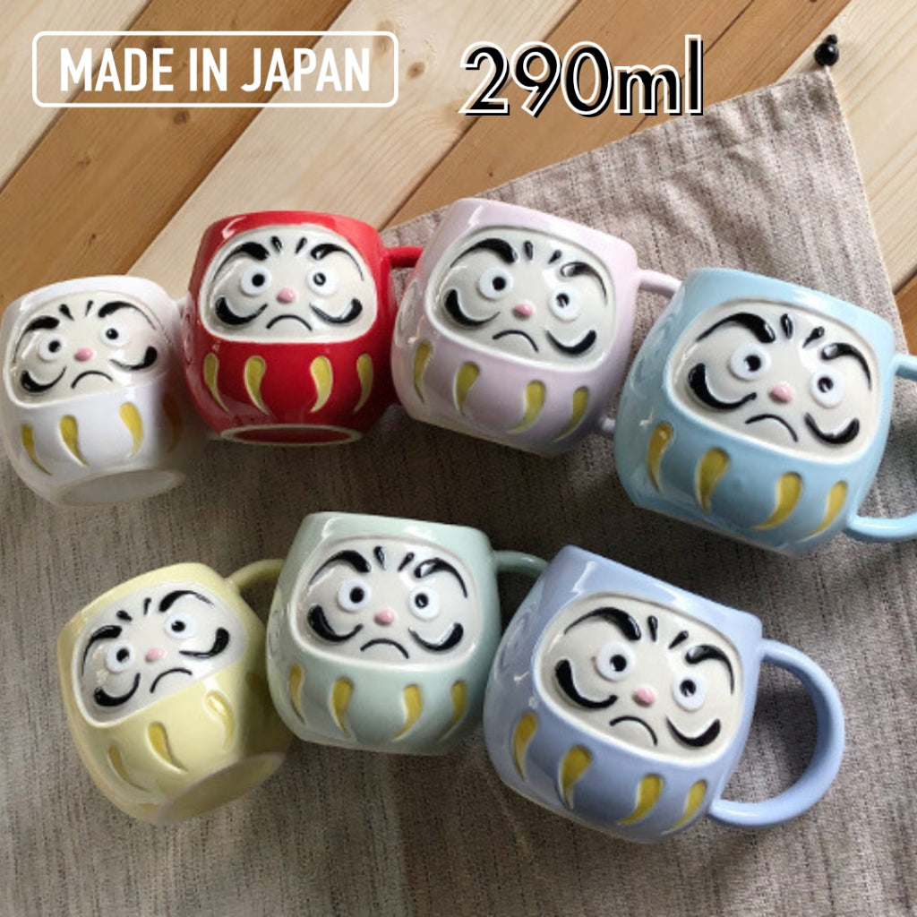 Lucky Daruma Mug Mino Ware Made in Japan 290ml Tea Cup