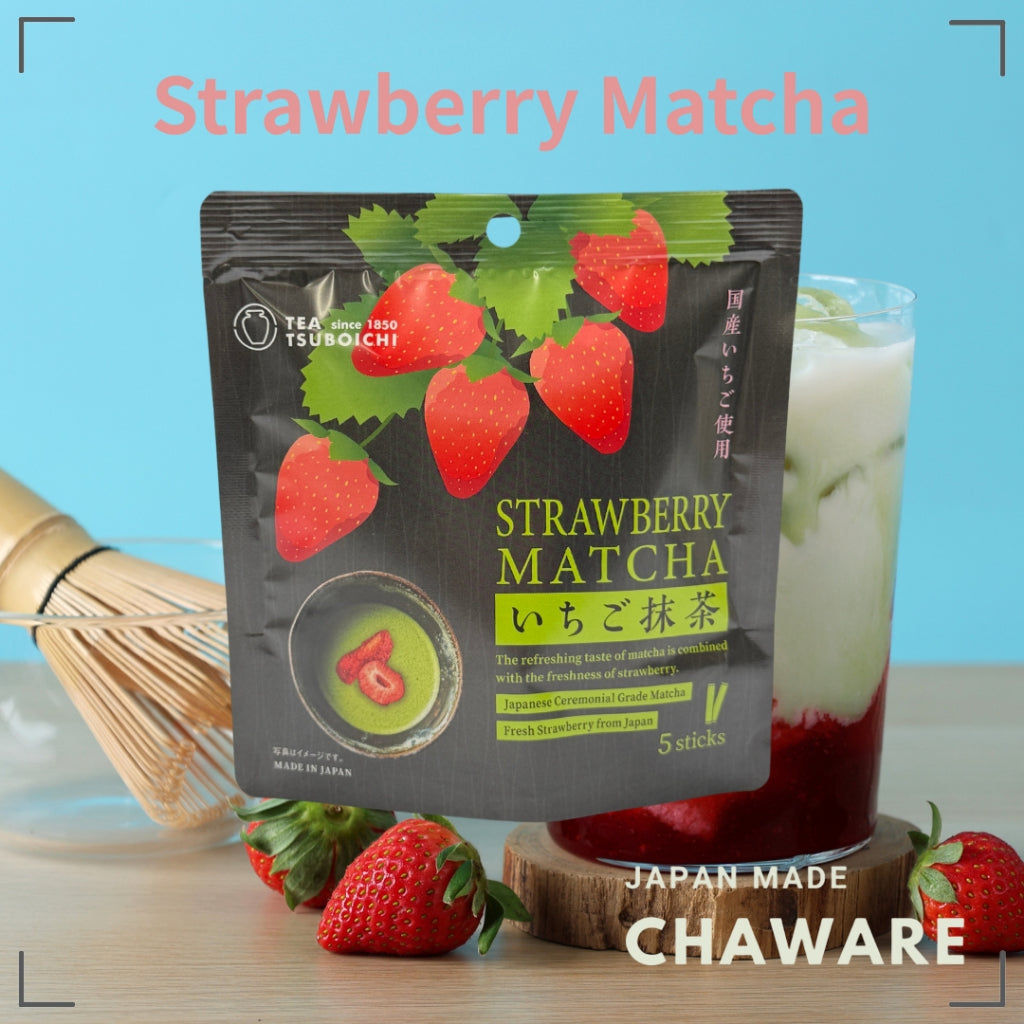 Tsuboichi Seicha Honpo Strawberry Matcha Sticks 50g (5p) Made in Japan