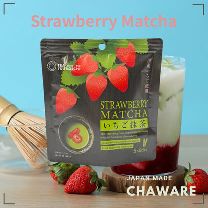 Tsuboichi Seicha Honpo Strawberry Matcha Sticks 50g (5p) Made in Japan