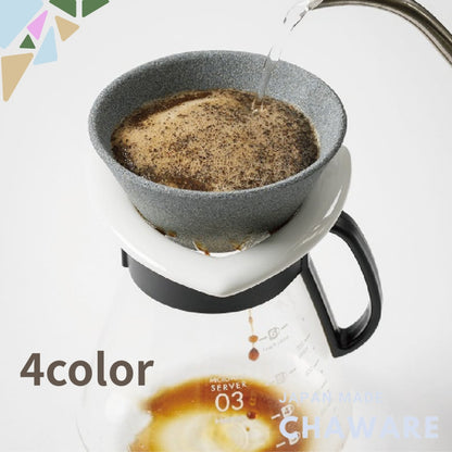 COFIL Standard Ceramic Coffee Filter Dripper with Base - Available in Multiple Colors