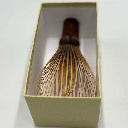 Japanese made bamboo whisk, black bamboo, Nakaaraho, Takayama chasenFor strong tea,chikumeido