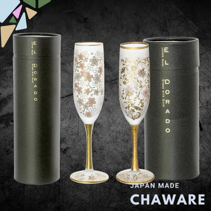 【made in japan】
Elegant Japanese Made Champagne Flute Gift Set