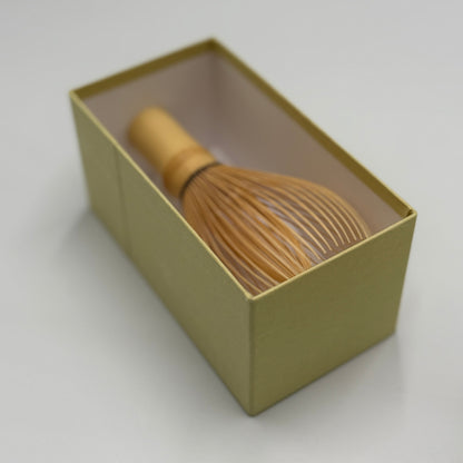 Japanese-made bamboo matcha whisk, Chikumidou, Shin Kazuho, Shiratake, Urasenke, Takayama Chasen