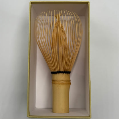 Japanese-made bamboo matcha whisk, Chikumidou, Shin Kazuho, Shiratake, Urasenke, Takayama Chasen
