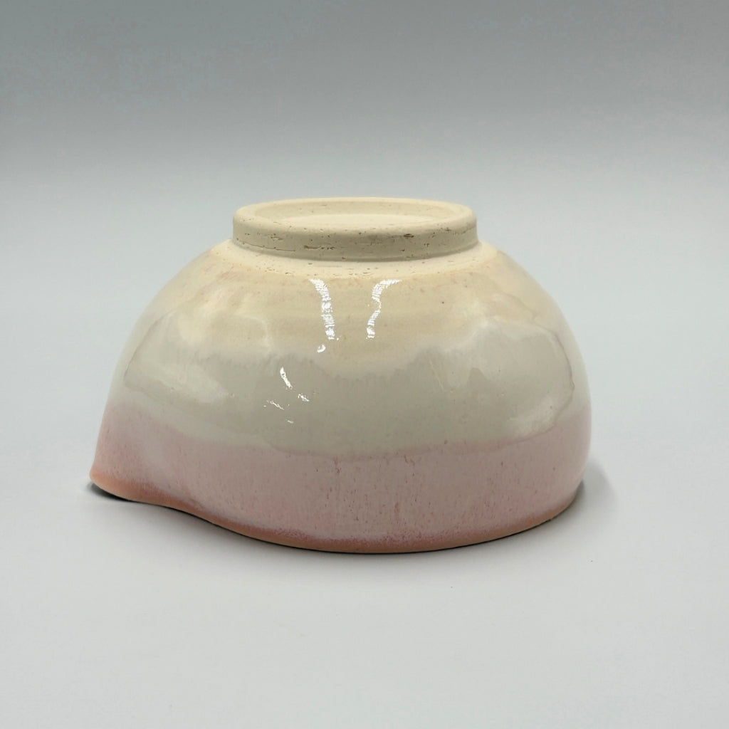 Japanese Ceramic Matcha Bowl Pink Katakuchi Pouring Spout | Handcrafted in Japan