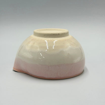 Japanese Ceramic Matcha Bowl Pink Katakuchi Pouring Spout | Handcrafted in Japan