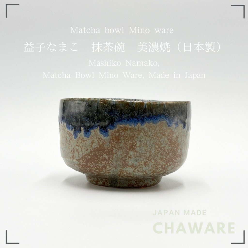 Japanese Matcha Bowl Mashiko Namako Glaze Mino Ware Chawan Tea Ceremony Made in Japan