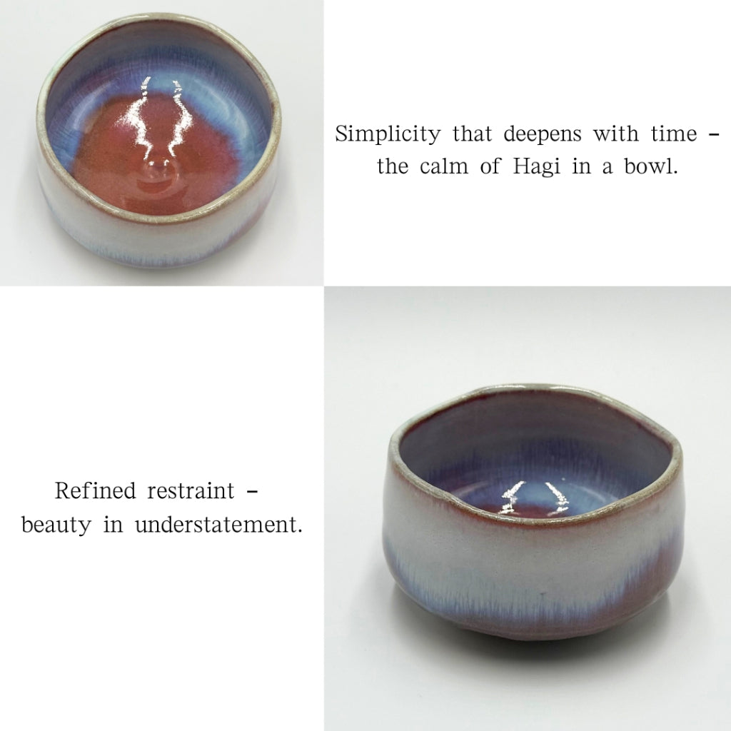 Matcha Bowl Hagi Keshou – Japanese Chawan with Soft White Glaze, Mino Ware, Handmade, Made in Japan