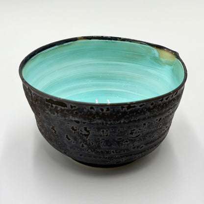 Tokoname Yaki Luster Glaze Katakuchi Pouring Bowl 600cc Japanese Ceramic Handcrafted