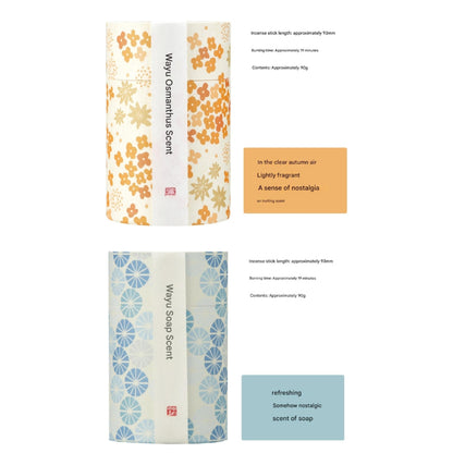 Kameyama Wāyū Mini Incense Sticks - Various Fragrances, Approximately 90g, About 300 Sticks