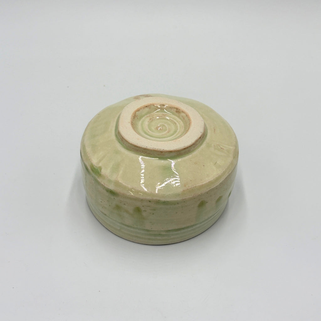 Japanese Matcha Bowl Wakakusa Vidro Mino Ware Handcrafted Ceramic Tea Bowl Made in Japan