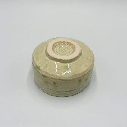 Japanese Matcha Bowl Wakakusa Vidro Mino Ware Handcrafted Ceramic Tea Bowl Made in Japan