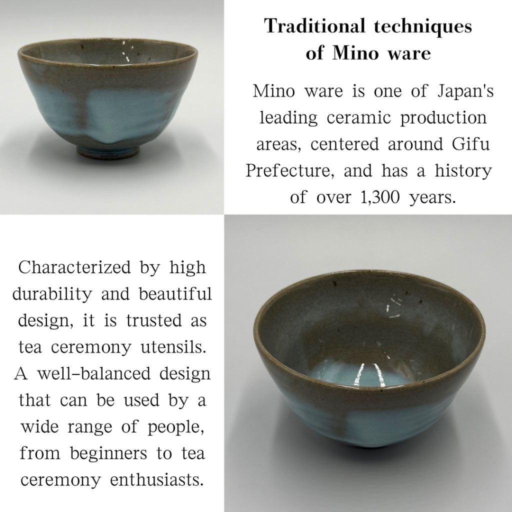Matcha Bowl Mashiko Style – Wan-Gata Chawan, Japanese Mino Ware Tea Cup, Handmade, Made in Japan