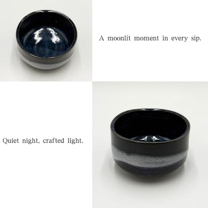 Matcha Bowl Izayoi – Japanese Full Moon Night Chawan, Mino Ware, Handmade, Made in Japan