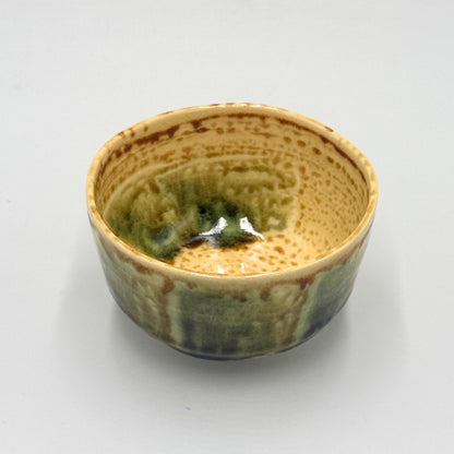 Kiyomizu-yaki Matcha Bowl Irabo Oribe Tenten Japanese Handcrafted Tea Ceremony Chawan