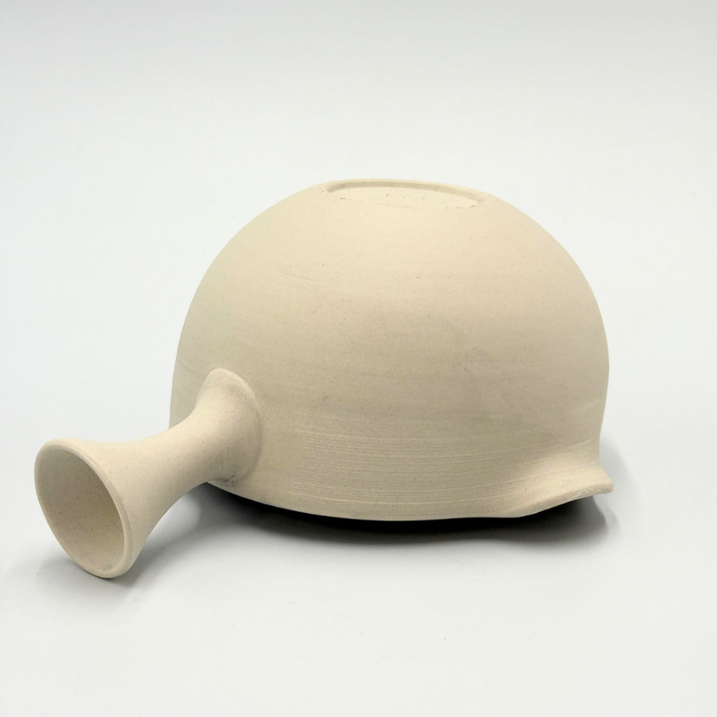 Tokoname Yaki Yuzamashi White Clay Tea Cooling Pitcher 450cc | Japanese Ceramic Tea Brewing Essential