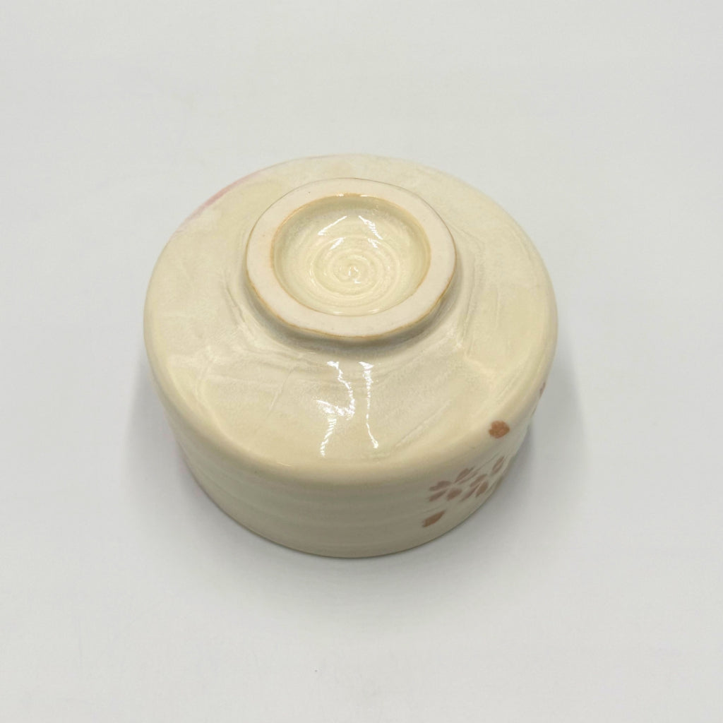 Kasumi Sakura Matcha Bowl, Mino Ware, Japanese Ceramic Chawan, Handcrafted for Tea Ceremony, Made in Japan