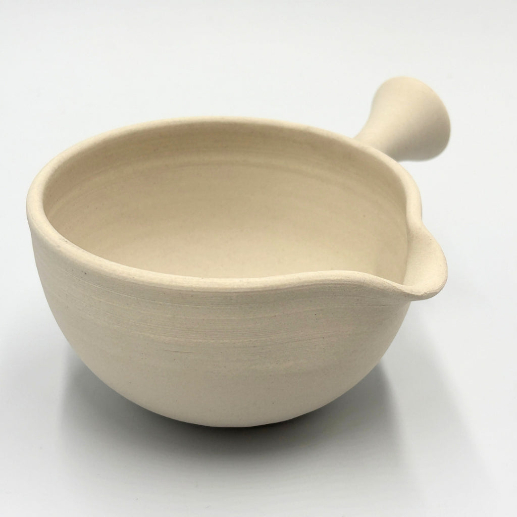 Tokoname Yaki Yuzamashi White Clay Tea Cooling Pitcher 450cc | Japanese Ceramic Tea Brewing Essential