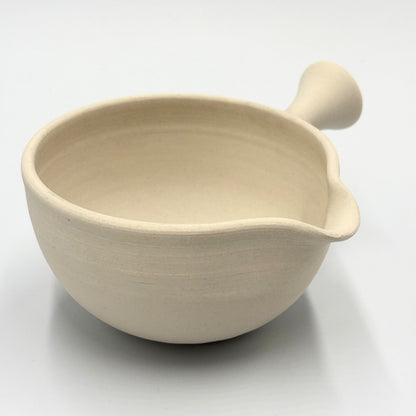 Tokoname Yaki Yuzamashi White Clay Tea Cooling Pitcher 450cc | Japanese Ceramic Tea Brewing Essential